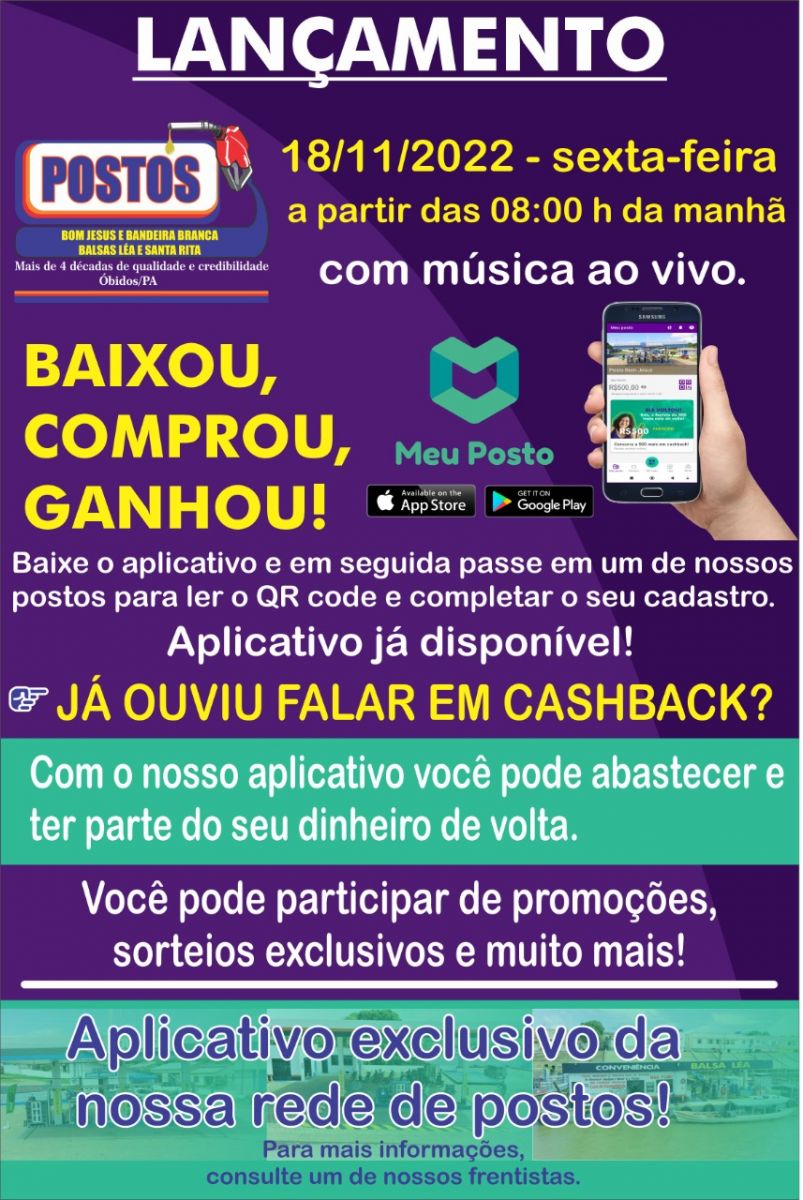 A mais de 4 décadas contribuindo com o desenvolvimento de Óbidos, rede de  postos lança App de Cashback - Portal Obidense