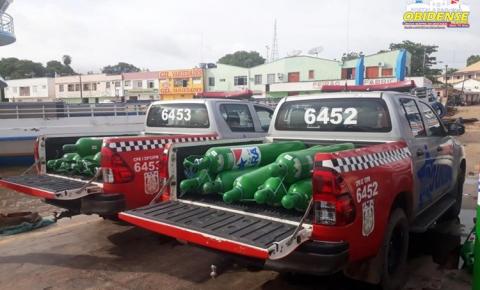 Primeiros cilindros de oxigênio enviados pelo governo do Pará abastecem a rede municipal na região Oeste | Portal Obidense
